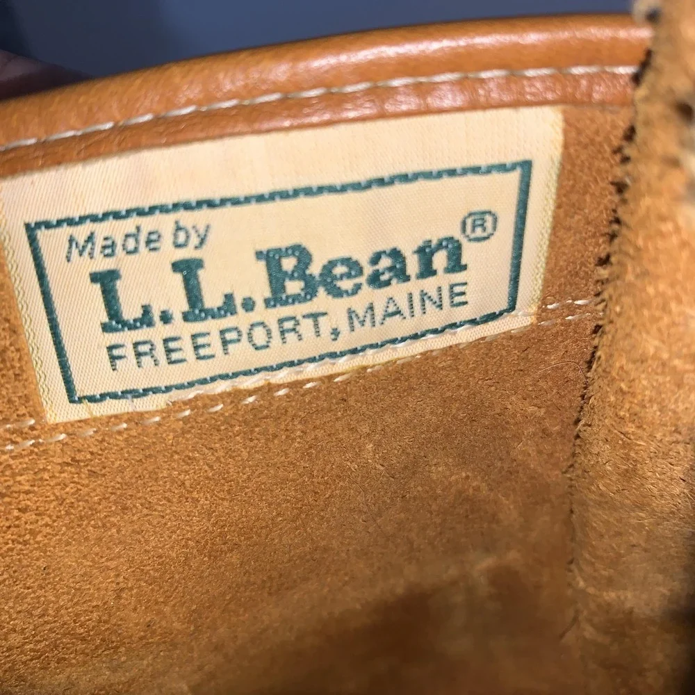L.L. Bean Maine Hunting Boots Mens 12 Brown Leather Duck Waterproof USA